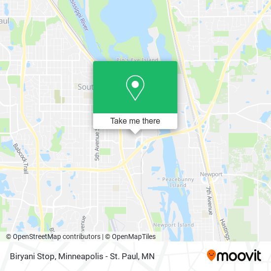 Mapa de Biryani Stop