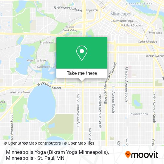 Mapa de Minneapolis Yoga (Bikram Yoga Minneapolis)