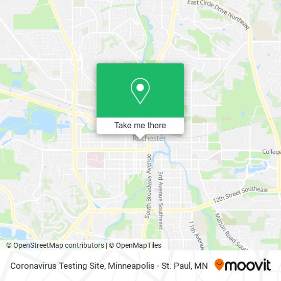 Coronavirus Testing Site map