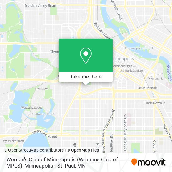 Woman's Club of Minneapolis (Womans Club of MPLS) map