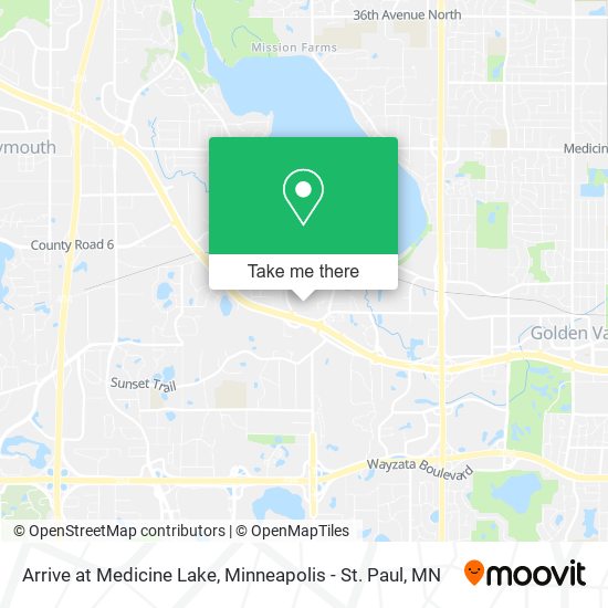 Mapa de Arrive at Medicine Lake