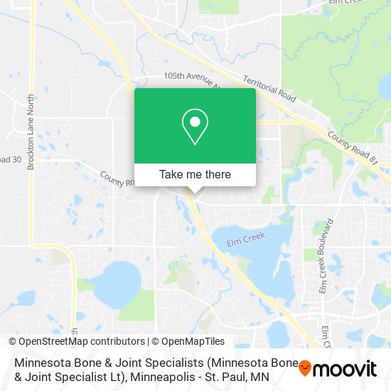 Mapa de Minnesota Bone & Joint Specialists (Minnesota Bone & Joint Specialist Lt)