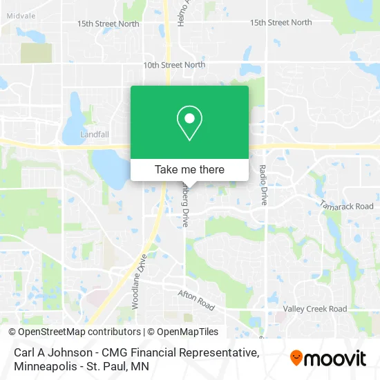 Mapa de Carl A Johnson - CMG Financial Representative