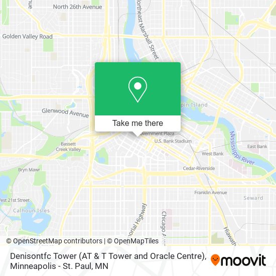 Denisontfc Tower (AT & T Tower and Oracle Centre) map