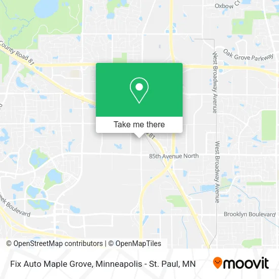 Fix Auto Maple Grove map