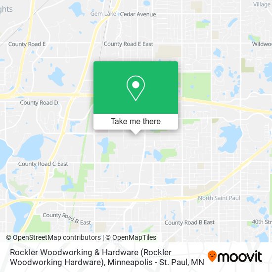 Rockler Woodworking & Hardware map