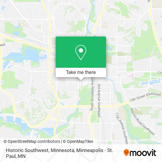 Historic Southwest, Minnesota map