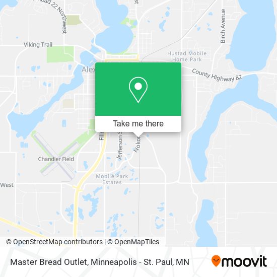 Mapa de Master Bread Outlet