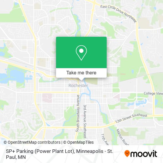 SP+ Parking (Power Plant Lot) map