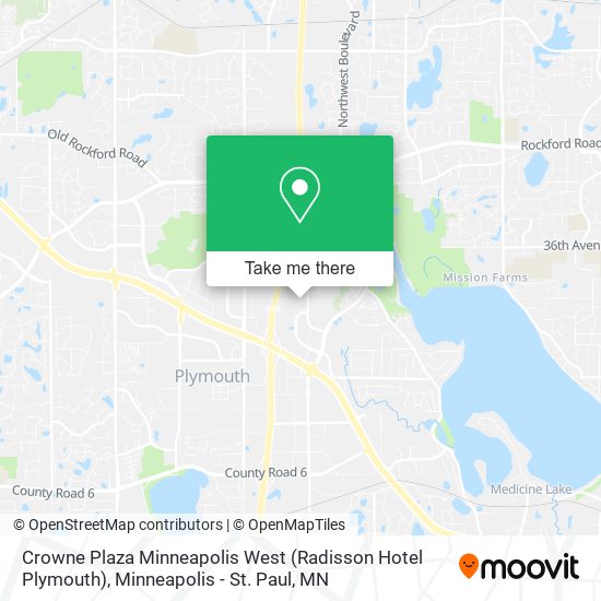 Crowne Plaza Minneapolis West (Radisson Hotel Plymouth) map