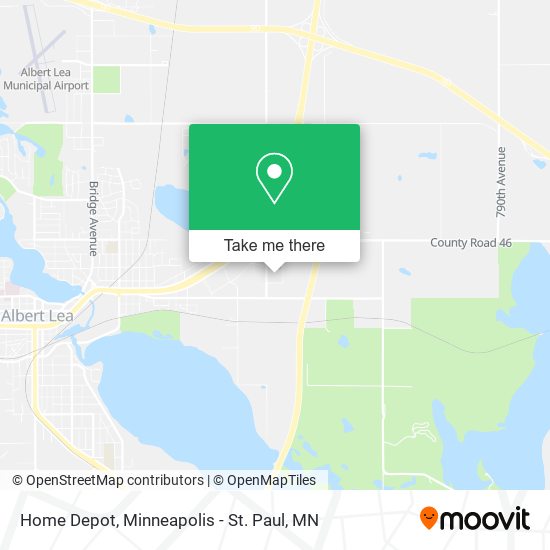 Home Depot map