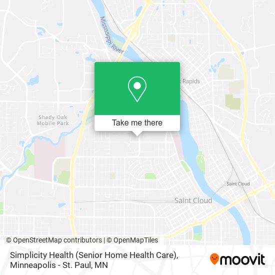 Simplicity Health (Senior Home Health Care) map