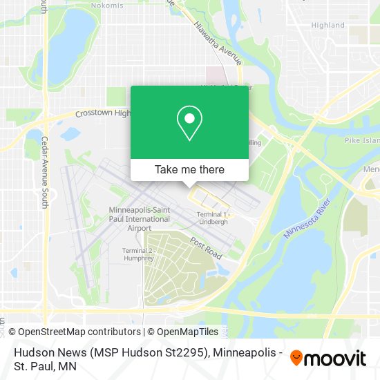 Hudson News (MSP Hudson St2295) map