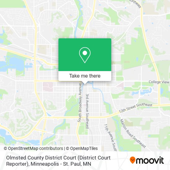 Olmsted County District Court (District Court Reporter) map