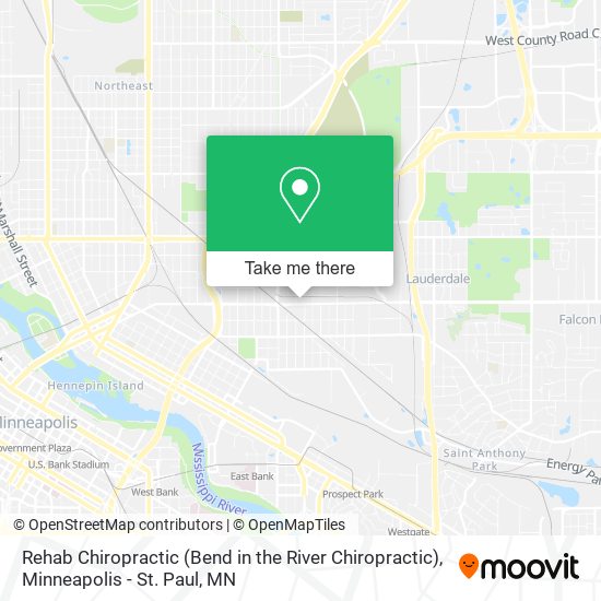 Rehab Chiropractic (Bend in the River Chiropractic) map