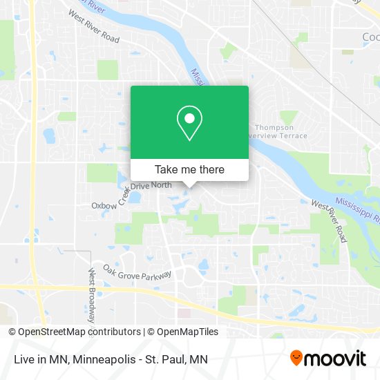 Live in MN map