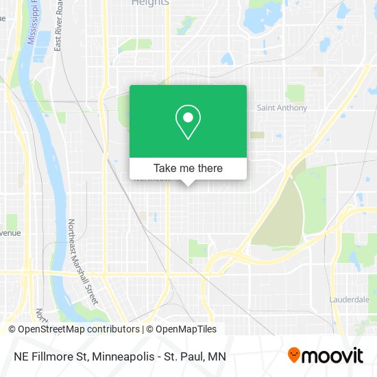 NE Fillmore St map