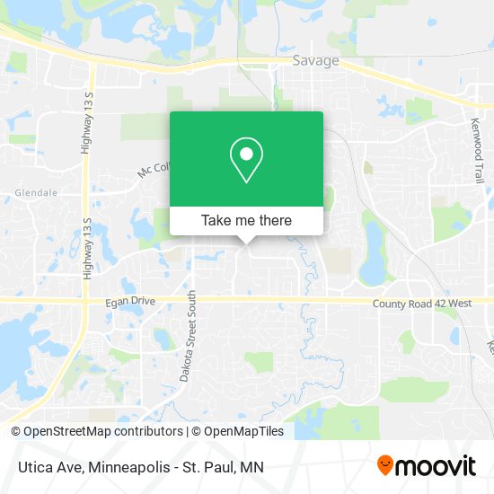 Mapa de Utica Ave