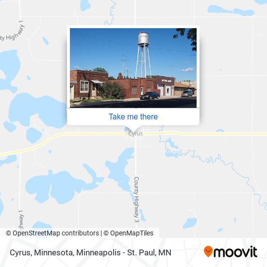 Cyrus, Minnesota map