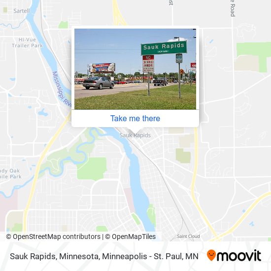 Sauk Rapids, Minnesota map