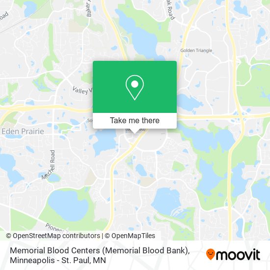 Memorial Blood Centers (Memorial Blood Bank) map