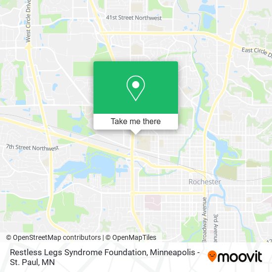 Restless Legs Syndrome Foundation map