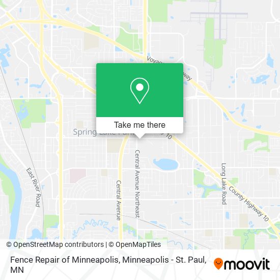 Mapa de Fence Repair of Minneapolis