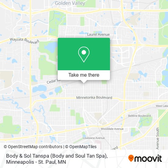 Body & Sol Tanspa (Body and Soul Tan Spa) map