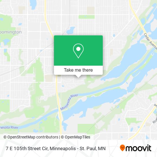 Mapa de 7 E 105th Street Cir