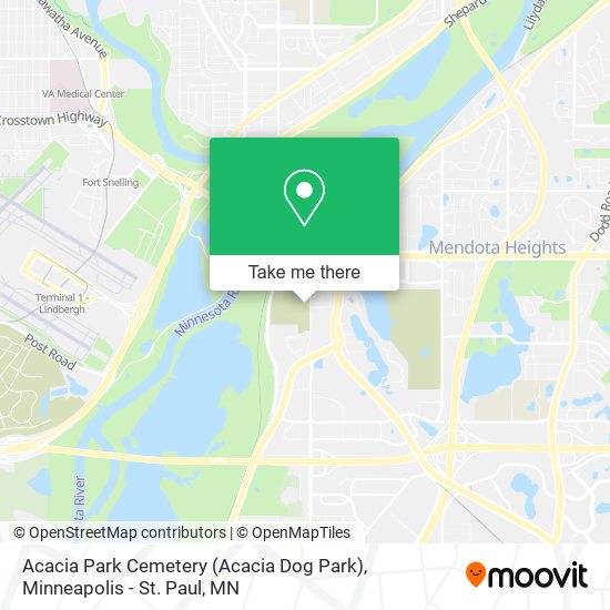 Acacia Park Cemetery (Acacia Dog Park) map