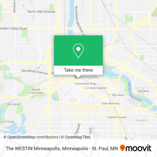 The WESTIN Minneapolis map