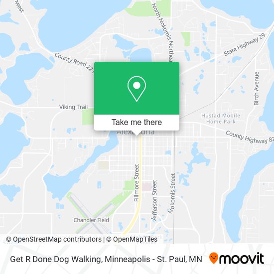 Get R Done Dog Walking map