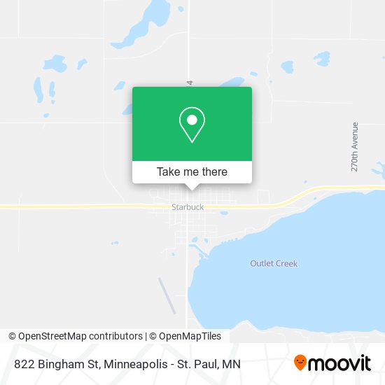 Mapa de 822 Bingham St