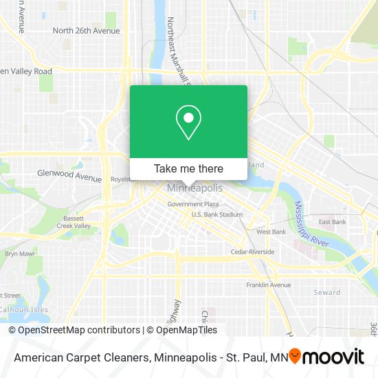 American Carpet Cleaners map