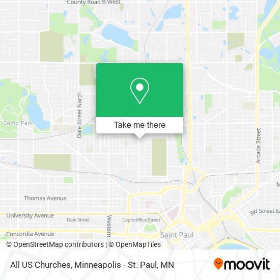 Mapa de All US Churches