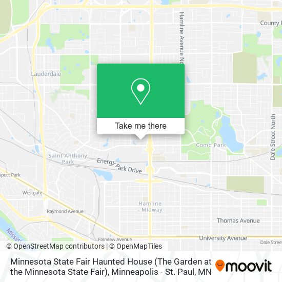 Minnesota State Fair Haunted House (The Garden at the Minnesota State Fair) map
