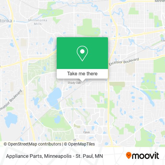 Mapa de Appliance Parts
