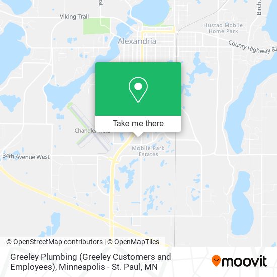 Mapa de Greeley Plumbing (Greeley Customers and Employees)