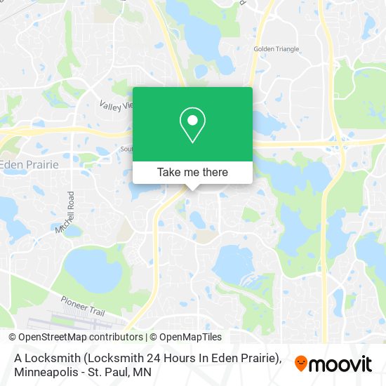 A Locksmith (Locksmith 24 Hours In Eden Prairie) map