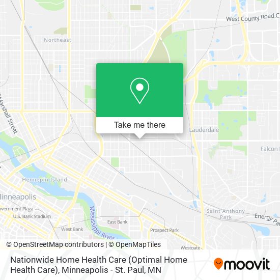 Nationwide Home Health Care map