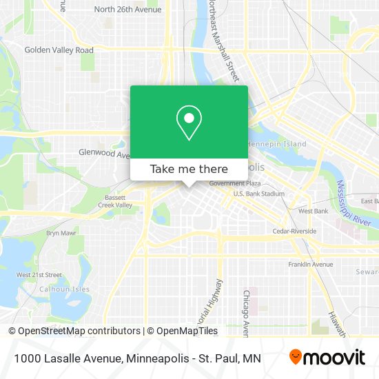 1000 Lasalle Avenue map