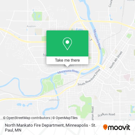 Mapa de North Mankato Fire Department