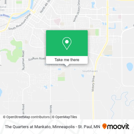 The Quarters at Mankato map