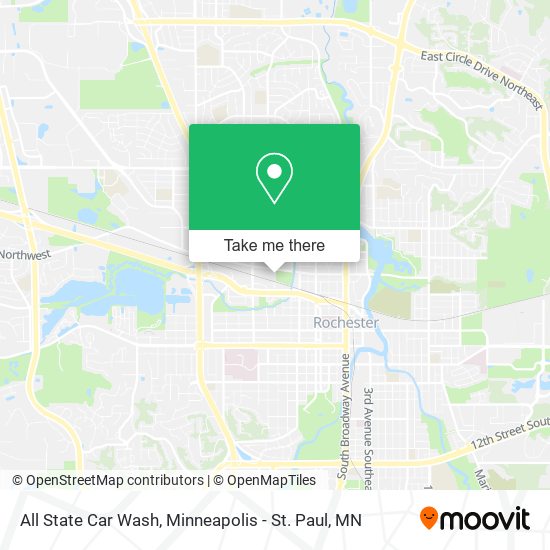All State Car Wash map