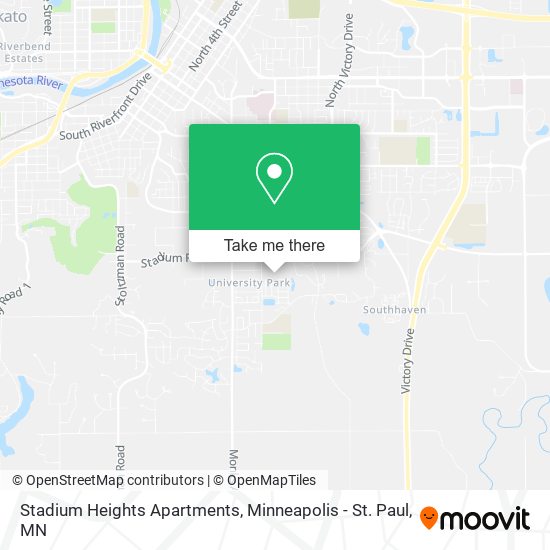Stadium Heights Apartments map