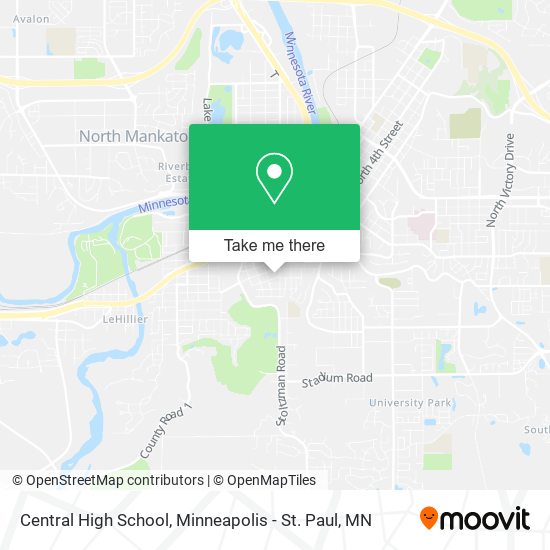 Mapa de Central High School