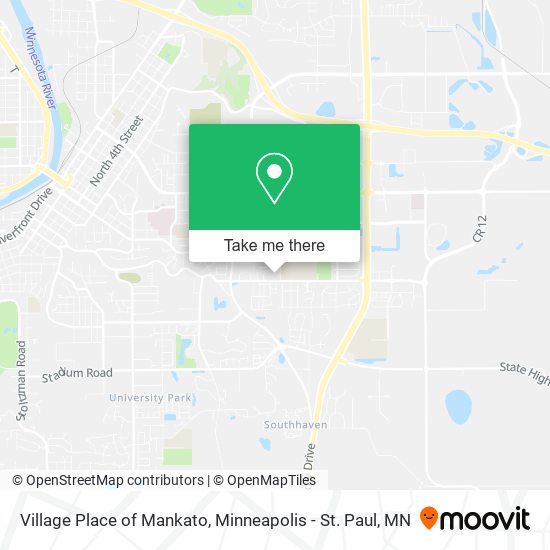 Village Place of Mankato map
