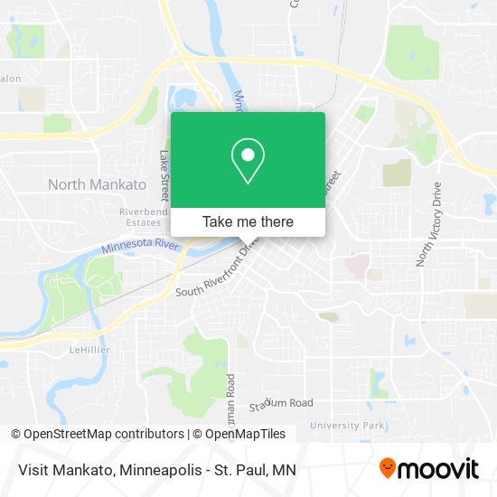 Visit Mankato map