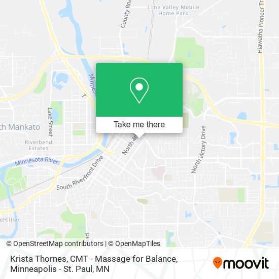 Krista Thornes, CMT - Massage for Balance map