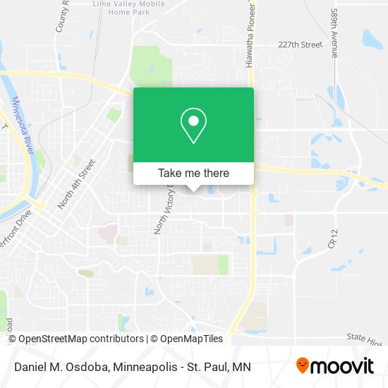 Daniel M. Osdoba map